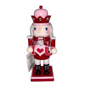Valentines Day Pink and Red Nutcracker New